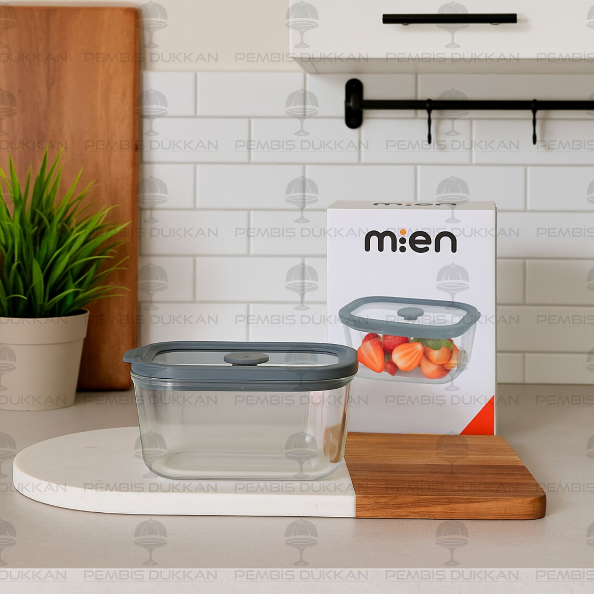 GRİ 470ML SİLİKON VAKUMLU, CAM SAKLAMA KABI (3H01G)