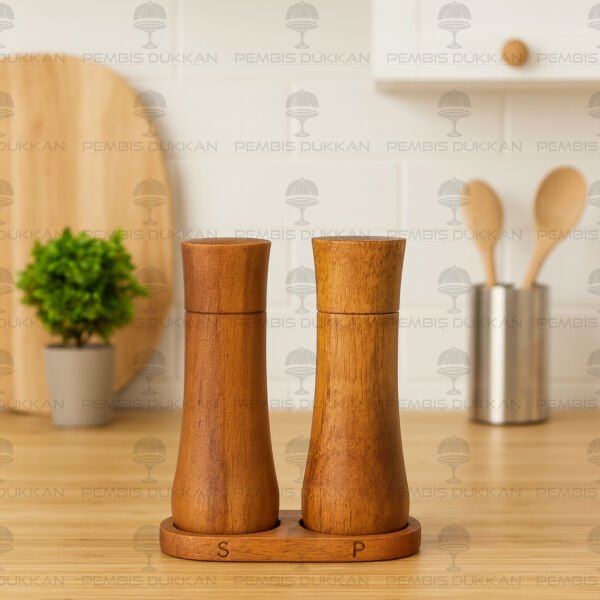 AKASYA 2Lİ STANDLI TUZLUK&BİBERLİK (7B133)