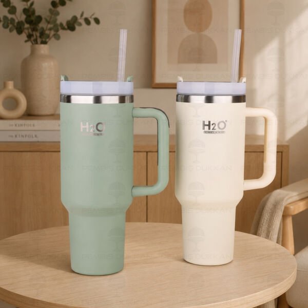 1 ADET H2O 1200ML PİPETLİ TERMOS & MATARA  (2060275) (RENK SEÇİNİZ)