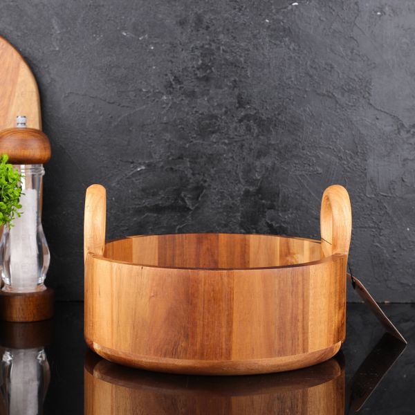 AKASYA YUVARLAK KULPLU DERİN KASE (7B130)