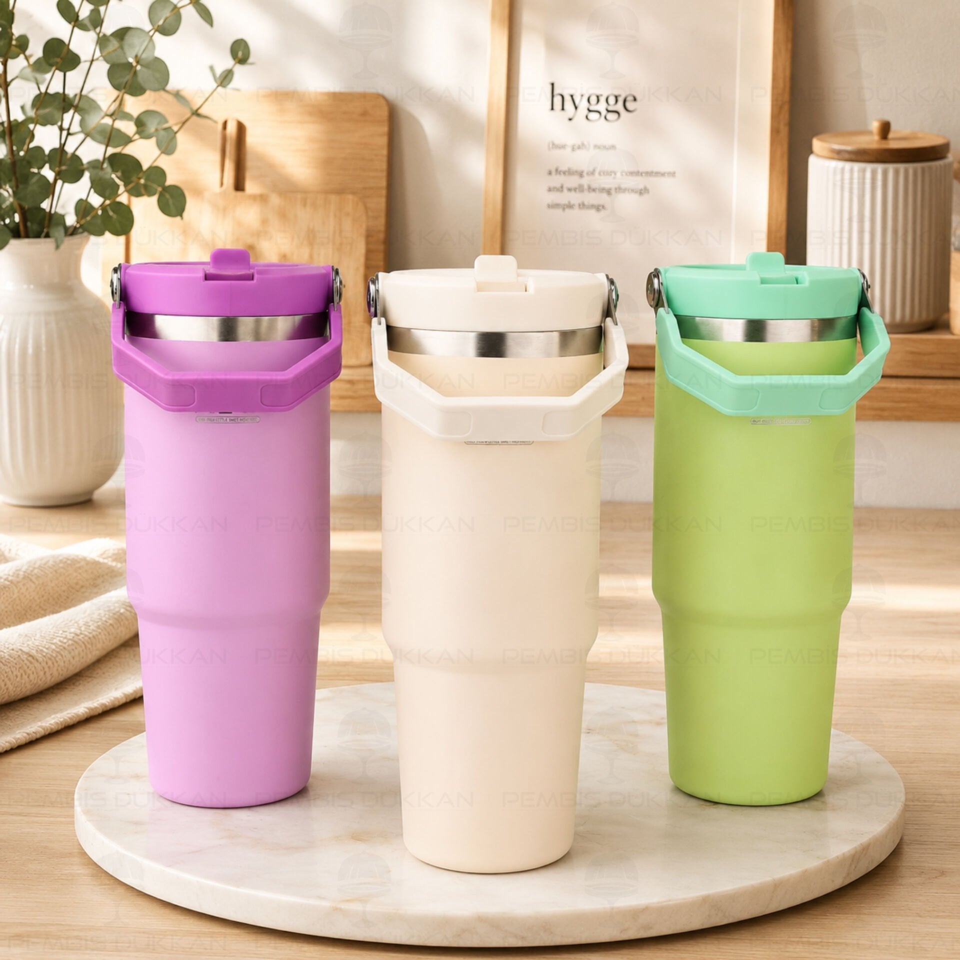 1 Adet H2o 900ml Pipetli Termos Matara 2060304