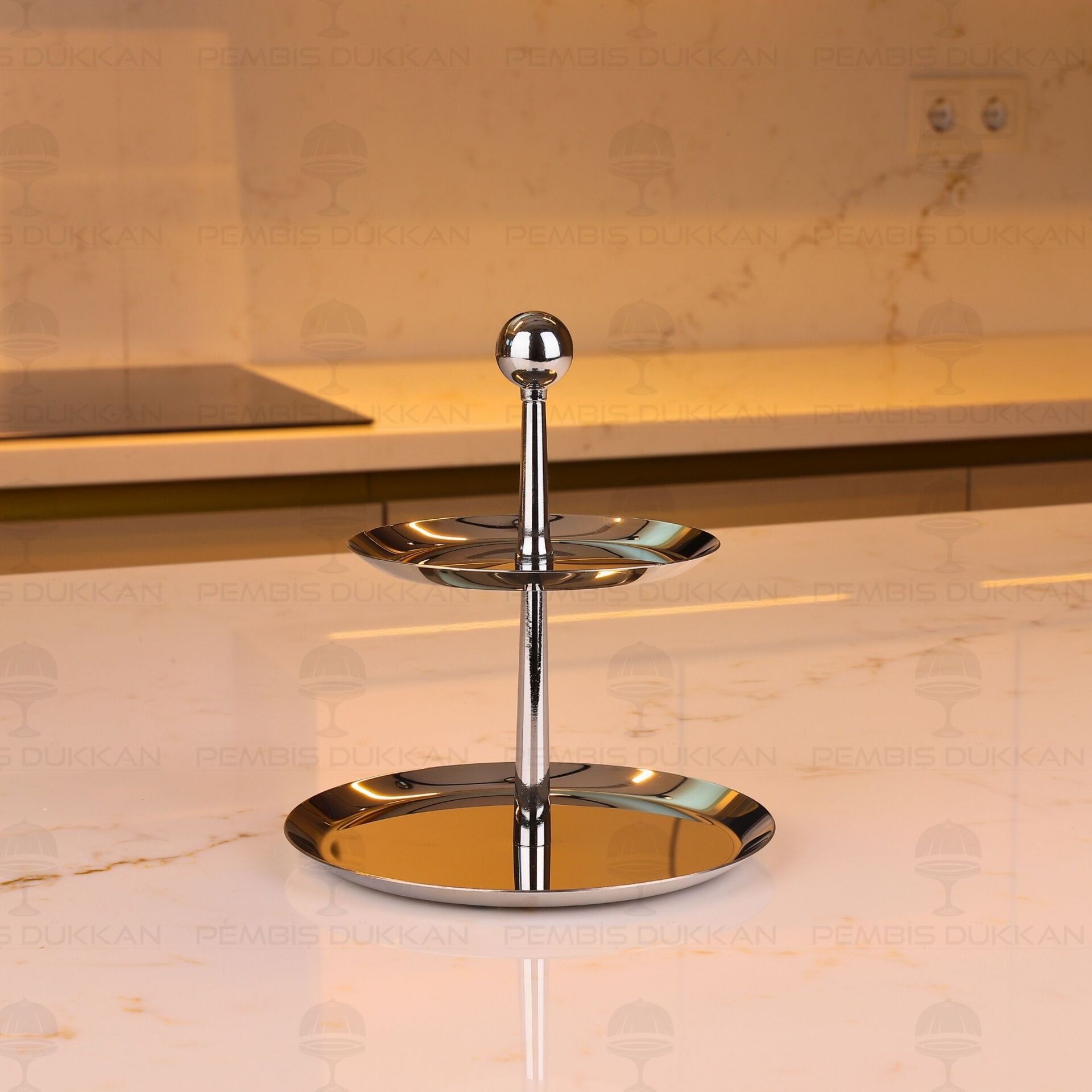 TİAMO SMALL SADE 2 KATLI SUNUMLUK