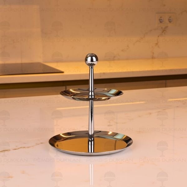 TİAMO SMALL SADE 2 KATLI SUNUMLUK