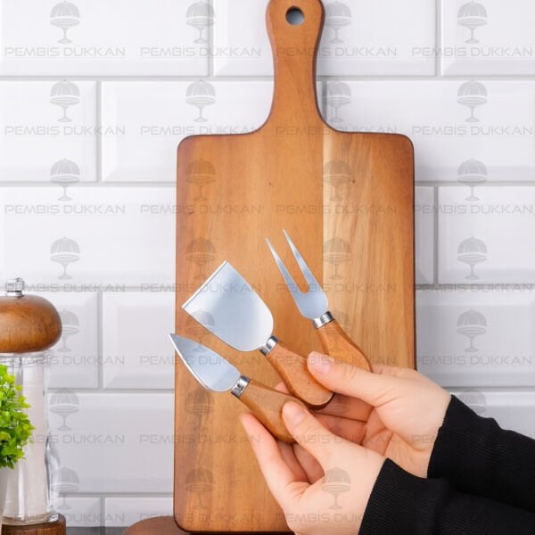 AKASYA PEYNİR BIÇAKLI PEYNİR TABAĞI (7B143)