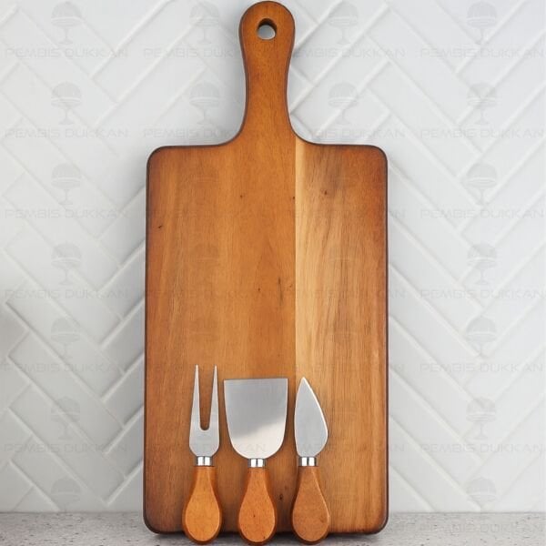 AKASYA PEYNİR BIÇAKLI PEYNİR TABAĞI (7B143)