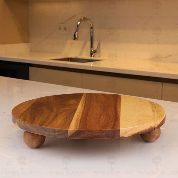 Akasya 30cm Top Ayaklı Yuvarlak Stand 76755