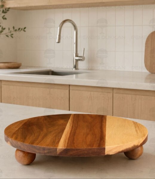 Akasya 30cm Top Ayaklı Yuvarlak Stand 76755