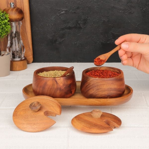 AKASYA KAŞIKLI BAHARAT&REÇELLİK KOMBİN SET (7B135)
