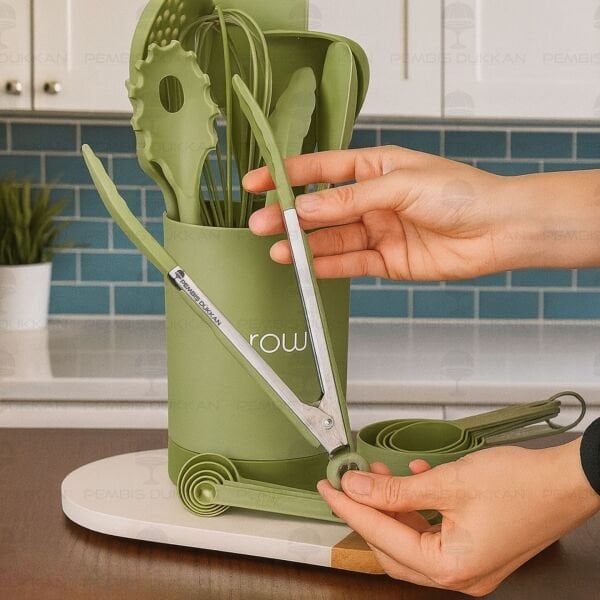 YEŞİL JEMİMA 20 PARÇA SİLİKON SET