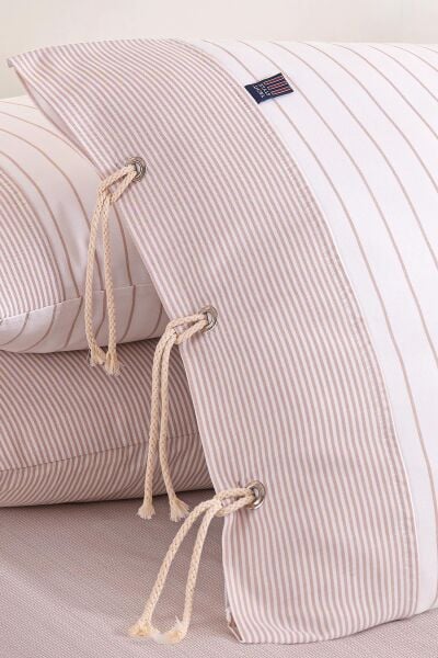 CRUİSE ÇİFT KİŞİLİK İPLİĞİ BOYALI NEVRESİM TAKIMI - BEJ