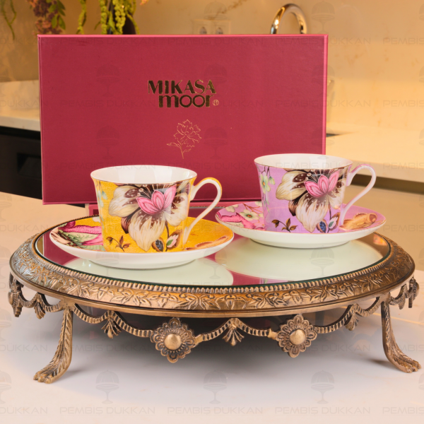 Peony 2li Çay Fincan Seti
