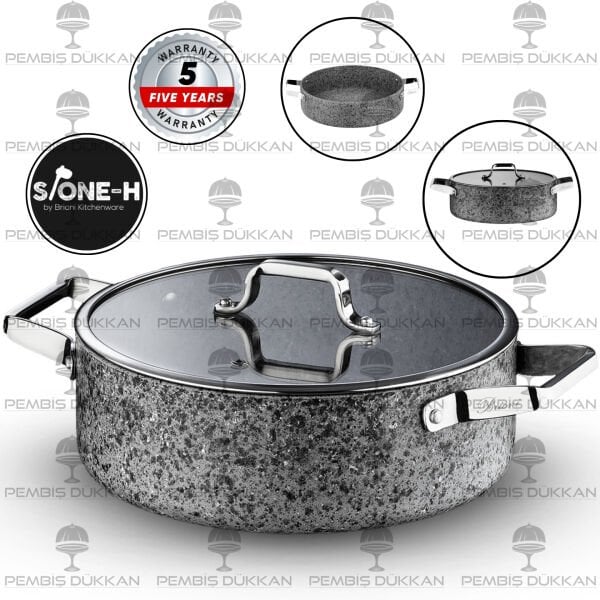 BRİONİ STONE-H 32 CM BASIK TENCERE