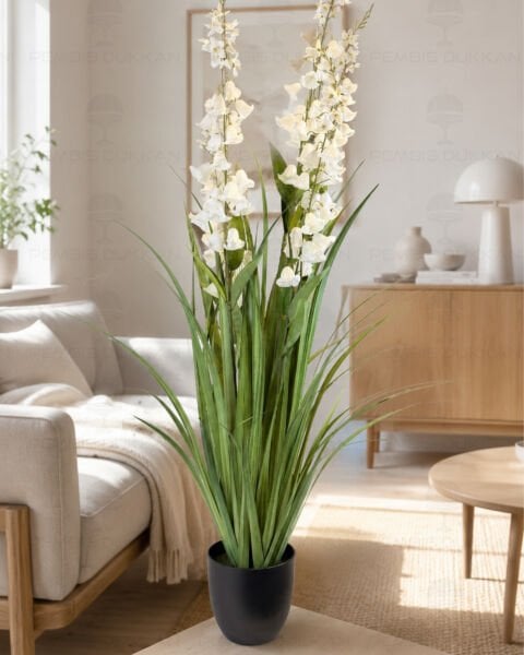 120CM BEYAZ GLAYÖL YAPAY ÇİÇEK
