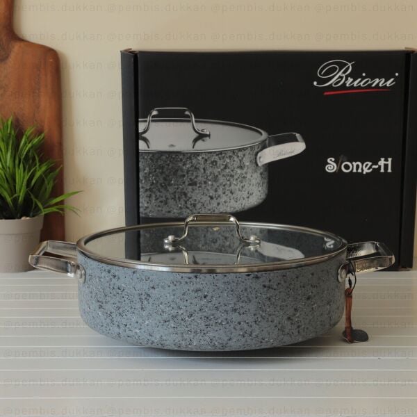 BRİONİ STONE-H 28 CM BASIK TENCERE