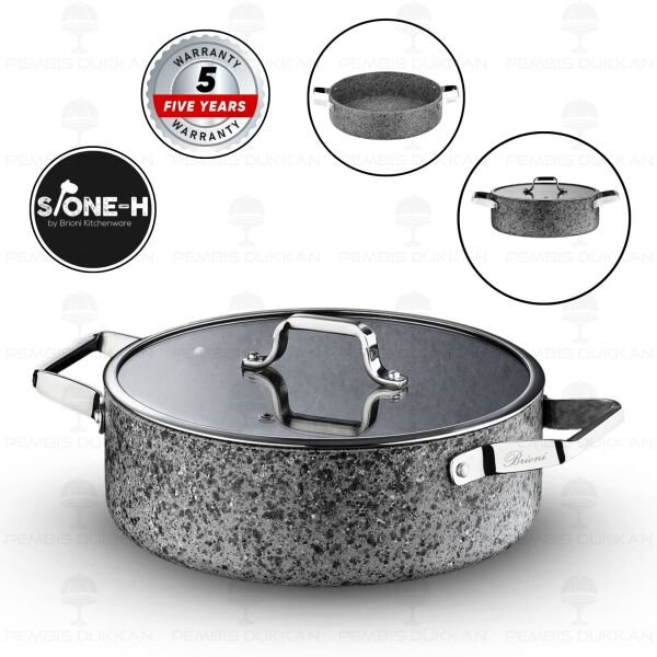 BRİONİ STONE-H 28 CM BASIK TENCERE