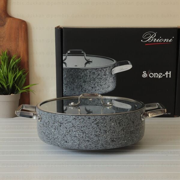 BRİONİ STONE-H 26 CM BASIK TENCERE