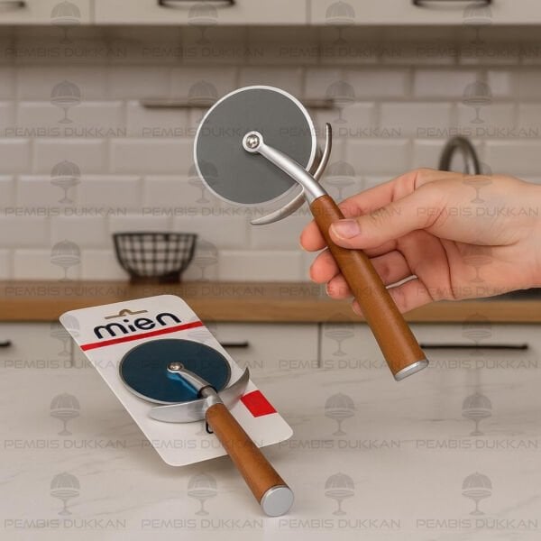 1 ADET MN PRATEG AKASYA SAPLI PİZZA DİLİMLEYİCİ (1515)