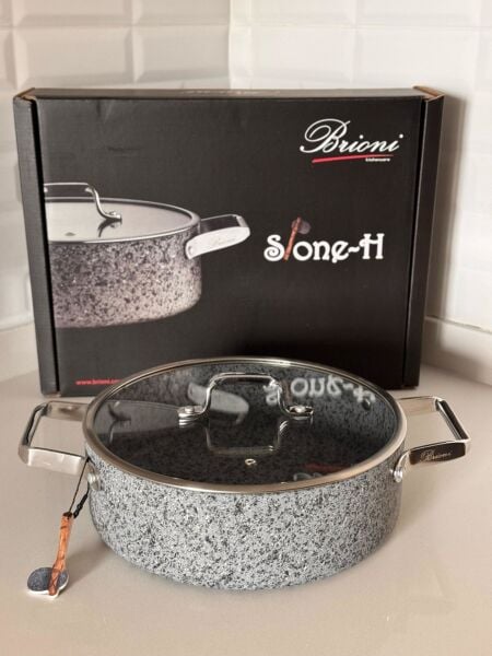 BRİONİ STONE-H 24 CM BASIK TENCERE