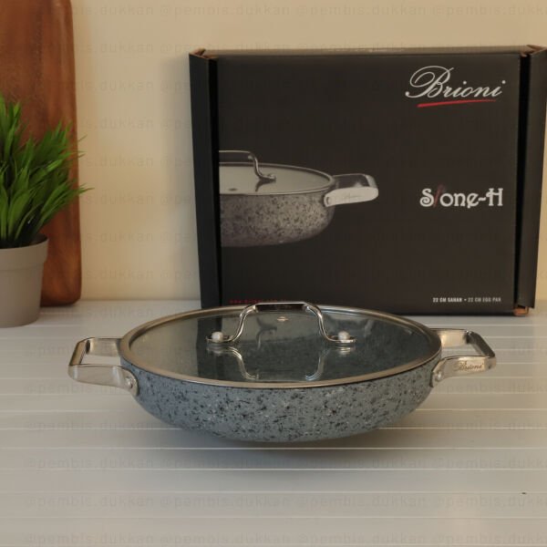 BRİONİ STONE-H 22 CM SAHAN TENCERE