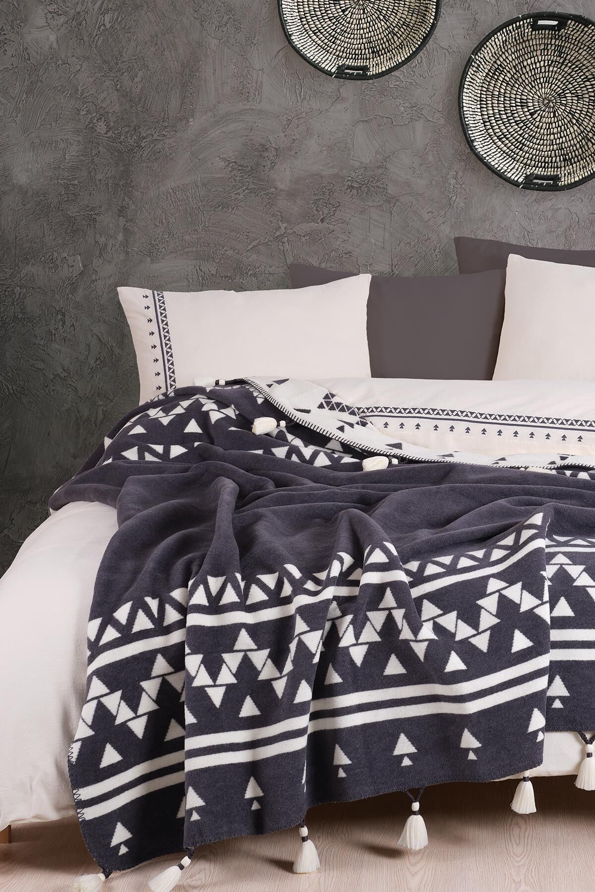 KEOPS ÇİFT KİŞİLİK BATTANİYELİ NEVRESİM TAKIMI ANTRASİT