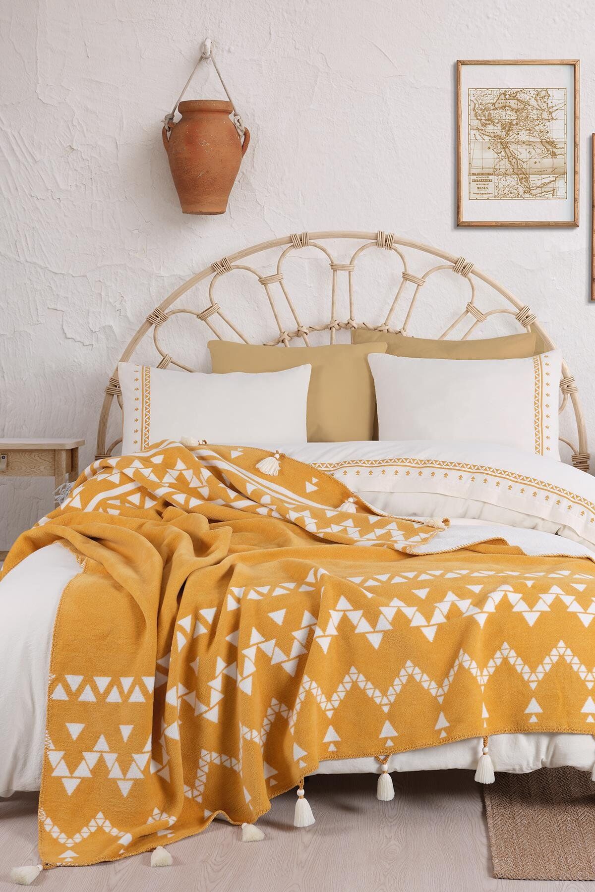 KEOPS ÇİFT KİŞİLİK BATTANİYELİ NEVRESİM TAKIMI HARDAL