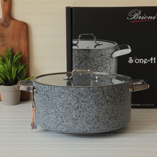 BRİONİ STONE-H 28 CM DERİN TENCERE