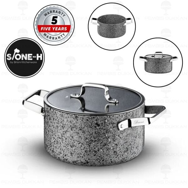 BRİONİ STONE-H 24 CM DERİN TENCERE