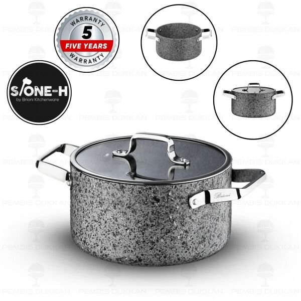 BRİONİ STONE-H 24 CM DERİN TENCERE