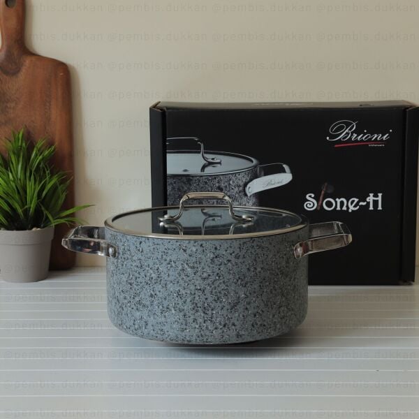BRİONİ STONE-H 22 CM DERİN TENCERE