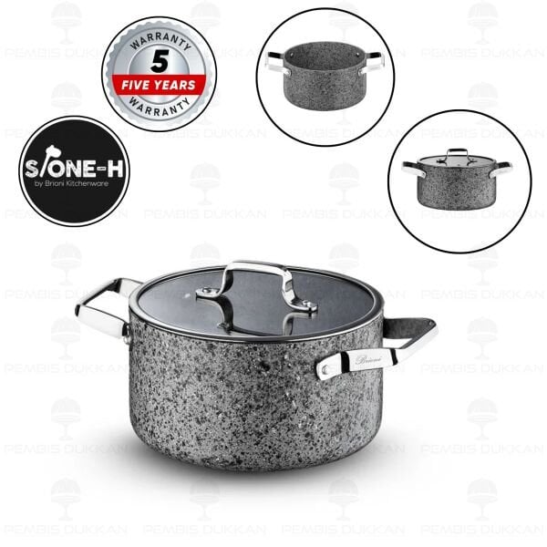 BRİONİ STONE-H 22 CM DERİN TENCERE
