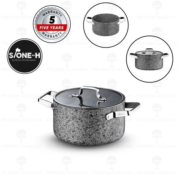 BRİONİ STONE-H 20 CM DERİN TENCERE