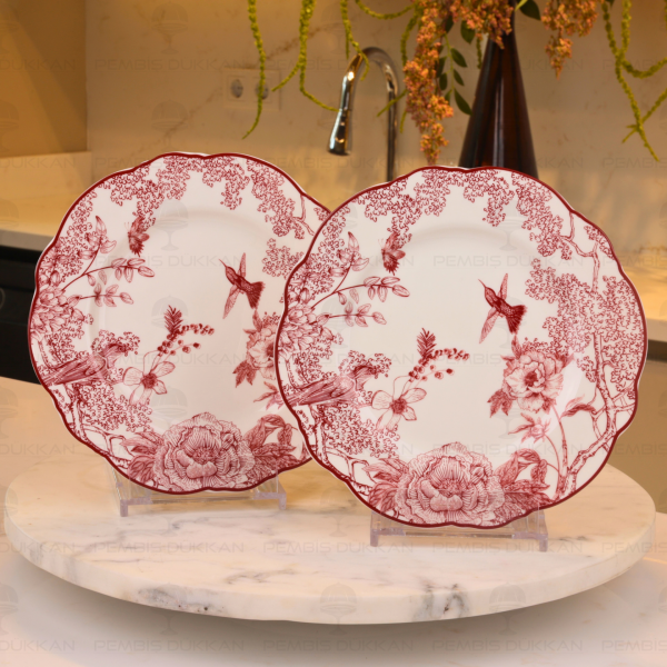 Toile de Rose 2li Tatlı Tabağı 21cm