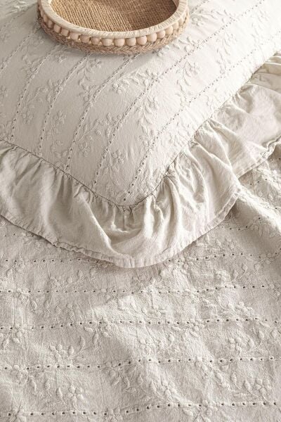 RESİTAL ÇİFT KİŞİLİK BRODELİ NEVRESİM TAKIMI - VİZON