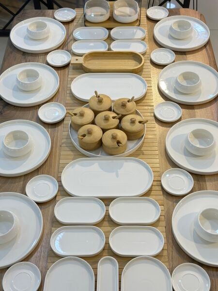 BAMBU PORSELEN KAHVALTI SET NO 13 ( KİŞİ ADEDİ SEÇİNİZ )