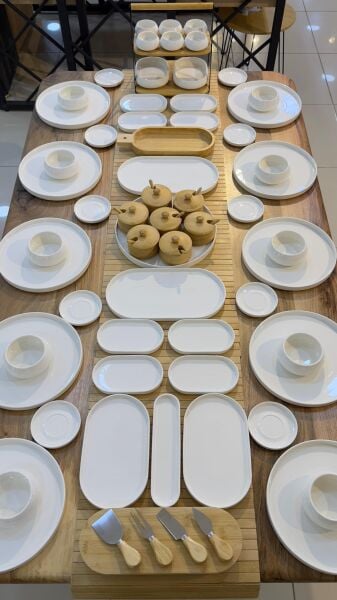 BAMBU PORSELEN KAHVALTI SET NO 13 ( KİŞİ ADEDİ SEÇİNİZ )