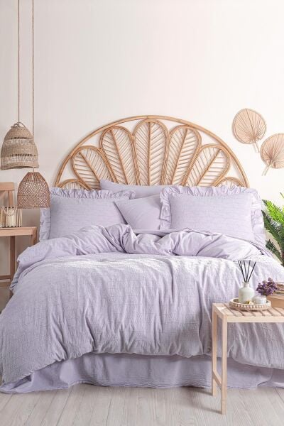 RESİTAL ÇİFT KİŞİLİK BRODELİ NEVRESİM TAKIMI - LEYLAK