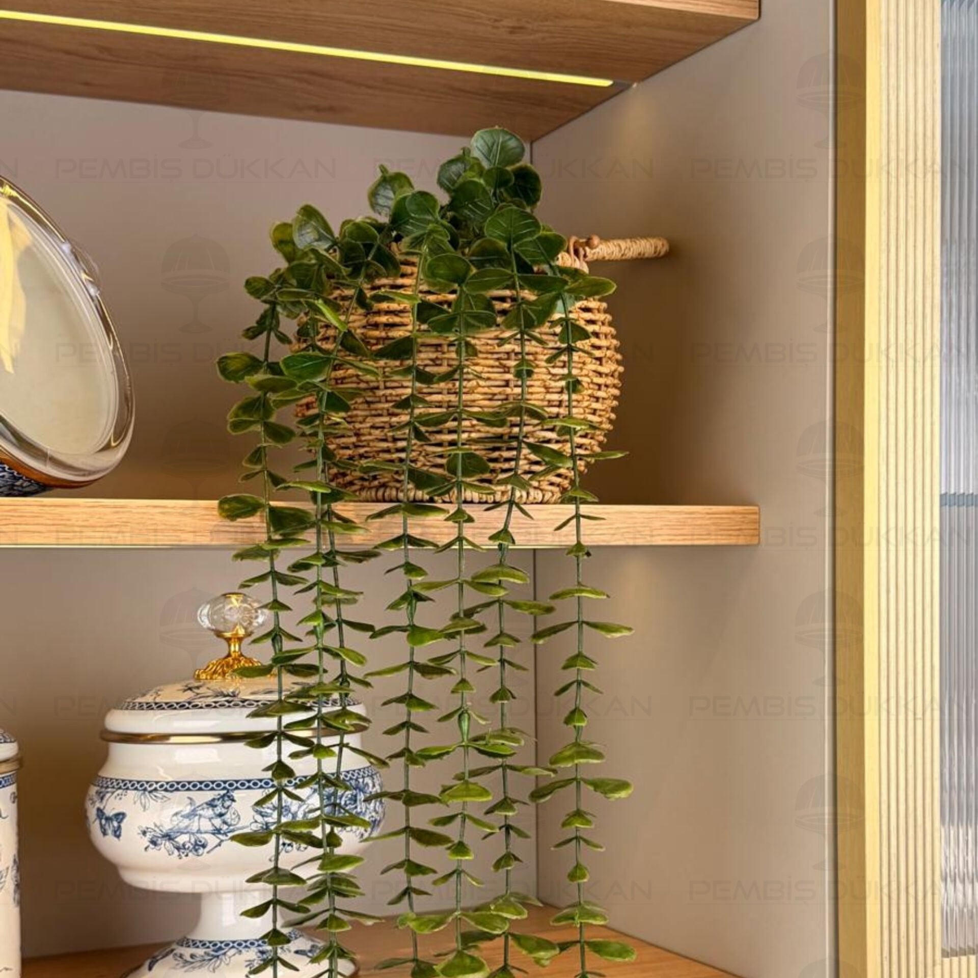 55CM SARKAN YAPAY ÇİÇEK RATTAN KOMBİN (1570)