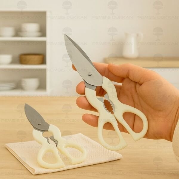 KÜÇÜK KREM SAPLI PAKET AÇMA MAKASI (TH76679)