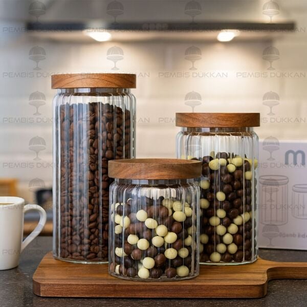 3LÜ MENNY TEZGAH ÜSTÜ KAVANOZ SET (OO8)